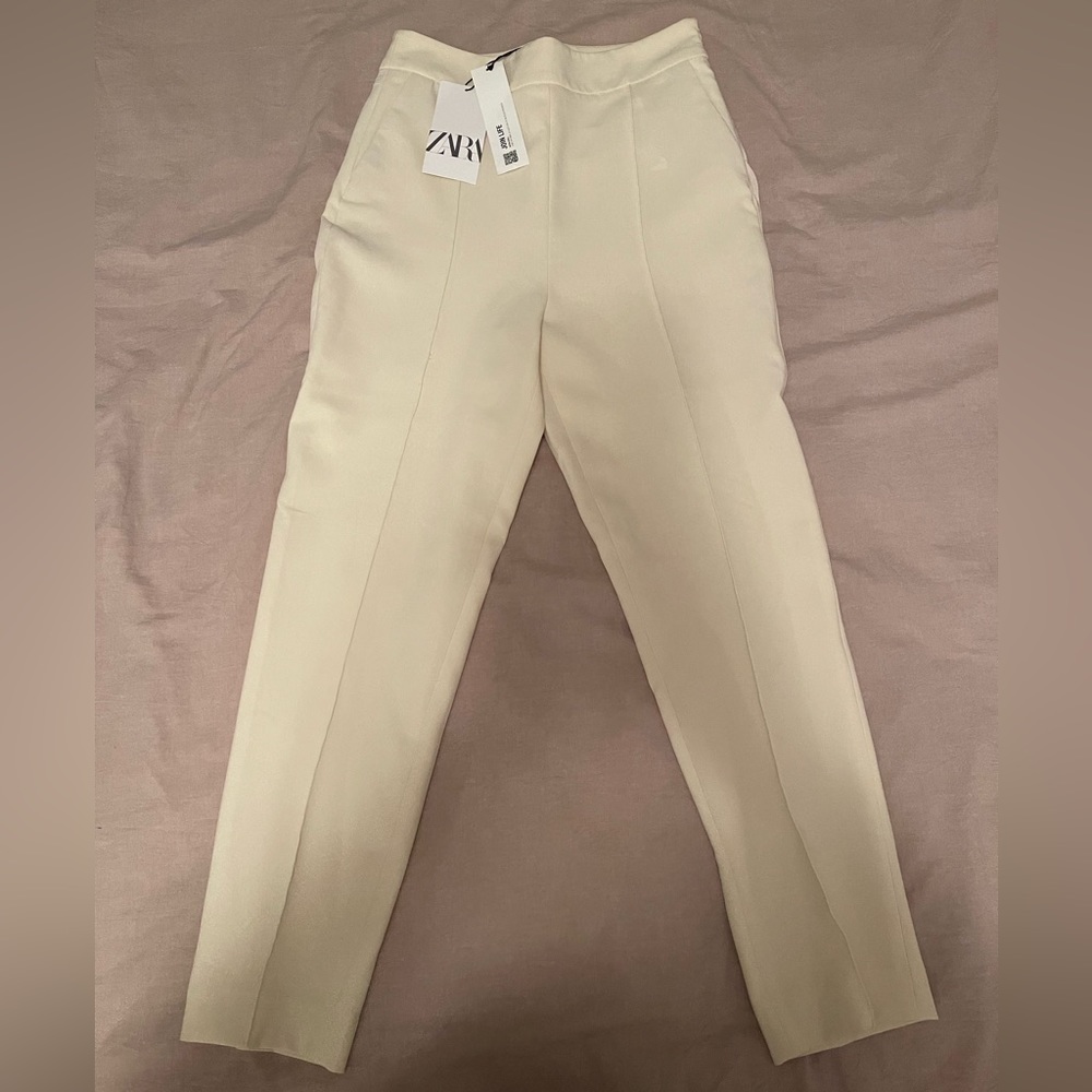 NWT, cream, Zara dress pants